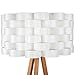 Brightech - Bijou Tripod Floor Lamp - Contemporary Design for Modern Living Rooms - Soft Ambient Lighting - Made with Natural Wood - Natural Color Wood