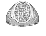 Nice 1/4 Ctw. Men's Genuine Diamond White Gold Ring