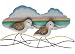 16 Two Sandpipers on Beach Metal Wall Art