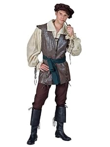 faux leather vest, poly pants, a sash/belt and a Boot tops and pipe sold separately.
