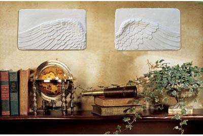 ANGEL WINGS WALL ART SCULPTURE PLAQUE HOME DECOR 