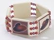 Set of 12 Red Hat Society Beaded Stretch Bangle Bracelets #15148