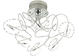 IMAGE OF Eglo 86903A Figaro, Chrome, 6-Light Ceiling Light Fixture