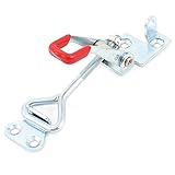 uxcell　トグルクランプ　ラッチタイプトグルクランプ　レッド　シルバートーン　金属　プラスチック　SD-4002