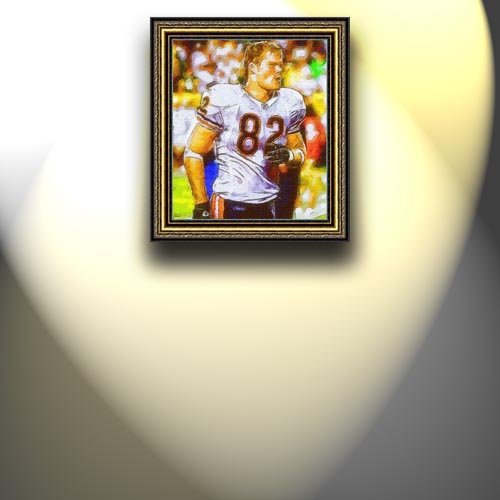 Completely Handpainted American Football Sport Painting, Custom Order FL9641, Oil on Canvas, with Option to Paint Jerry, Brett & Co. from Any Other Favorite Photograph or Picture, Unframed, Size 19'' x 22