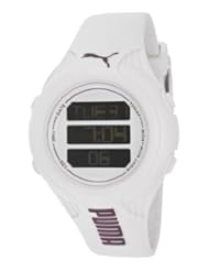 Puma Punch S Digital Dial White Silicone Unisex Watch PU910782001