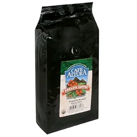 Café Altura Organic Coffee, French Roast, Whole Bean, 32-Ounce Bags