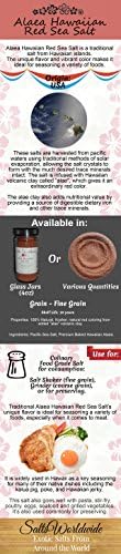 Alaea Salt - Red Alaea Salt - Hawaiian Salt - Kosher Grade Gourmet Food Grade Red Alaea Hawaiian Salt Best Seller - On Sale - Free Shipping in the United States