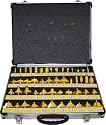 50pc Carbide Tipped 1/4" Shank Router Bit Set
