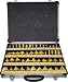 50pc Carbide Tipped 1/4" Shank Router Bit Set
