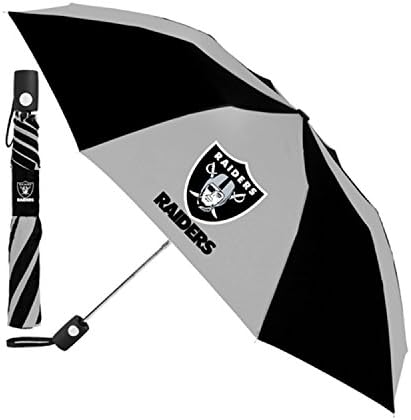 OAKLAND RAIDERS NFL AUTOMATIC FOLDING UMBRELLA