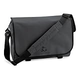 Gecko Bag Collection Messenger Bag / Schultertasche in trendigen Farben mit appartem Stickdesign auf der Vorderseite, ideal für Schule, Büro und Freizeit.