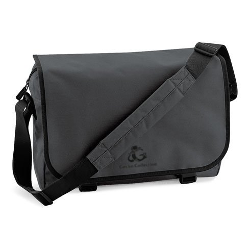 Produkt-Bild: Gecko Bag Collection Messenger Bag / Schultertasche in trendigen Farben mit appartem Stickdesign auf der Vorderseite, ideal f&uuml;r Schule, B&uuml;ro und Freizeit.