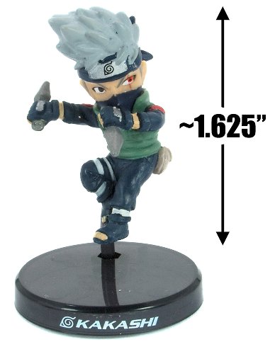 41yBzBKXR4L kakashi ~1.625 mini figure with stand: naruto shippuden   uzumaki nindoden [legend of nin do] figure series (japanese import)