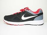 NIKE,Revolution Herrenschuh,schwarz/grausilber/rot/weiß,Größe 42,UK 7,5