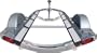 Caliber Marine Slides Trailer Bunk Pads (15-Inch, Black)