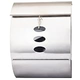 EDELSTAHL BRIEFKASTEN POSTKASTEN WANDBRIEFKASTEN MAILBOX ZEITUNGSFACH NEU