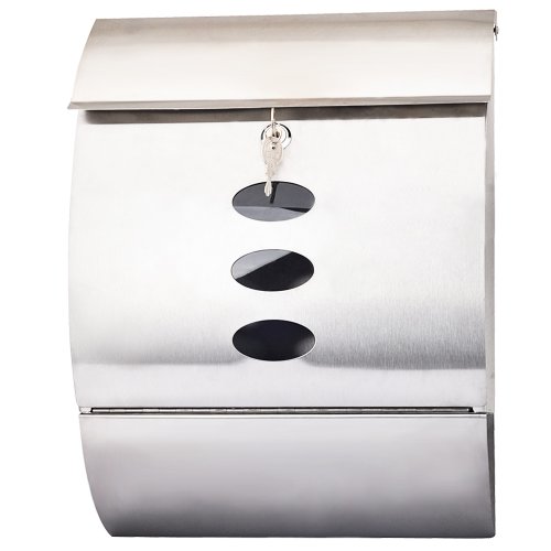 EDELSTAHL BRIEFKASTEN POSTKASTEN WANDBRIEFKASTEN MAILBOX ZEITUNGSFACH NEU