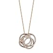 14K Rose Gold Diamond Pendant with Chain - 1.20 Ct.