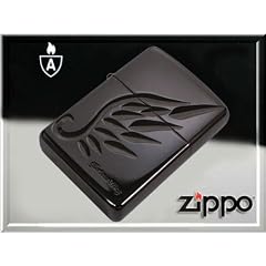 zippoライター*ジッポー（アーマー）・レジェンドオブアーマー華麗な翼ブラック