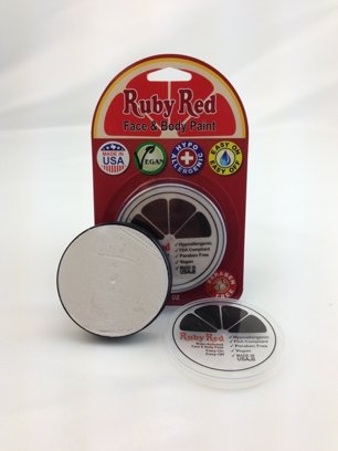 Ruby Red Paint Face Paint, 18 ML - Pearl White