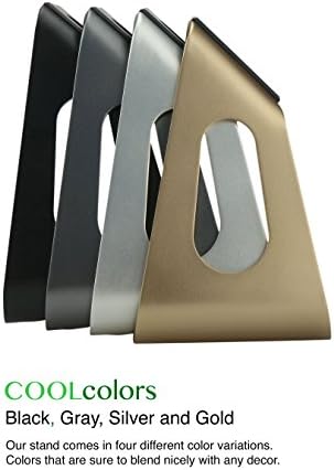 COOLcessories Apple iPhone Smart Watch Charging Station - Anti Scratch TPU Stand with Cord Management and Comfortable Viewing Angle - Fits Both Watch Sizes (Gold)