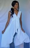 WHITE BLOUSE JACKET EMPIRE TIES LAGENLOOK FITS - M L 1X 2X - V677S
