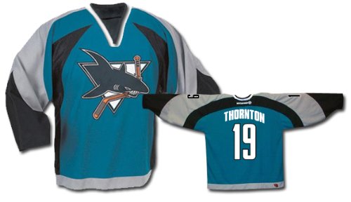 Buy THORNTON #19 San Jose Sharks CCM 550 Series Replica NHL Hockey Jersey (NHLPA Certified Custom Sewn...