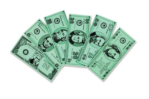LEARNING RESOURCES LER0069 BONUS BILL ASSORTMENT SET-500/PK REALISTIC
