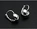 Simple Smooth Heart Leverback Earrings Fashion Jewelry for Women