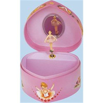 Imagen principal de caja de música corazon rosa