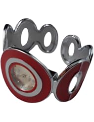 BestOfferBuy Women Fashion Round dial Bangle Cuff Bracelet Wrist Watch Red