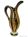 Fused Colorful Art Glass Hand Blown Pitcher Vase