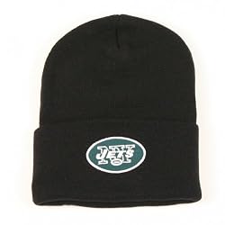 New York Jets Cuffed Classic Knit Hat (Black)