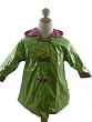 Corky Snap-Up Raincoat with Bows & Polka Dots