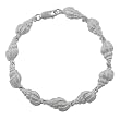 High Polished Sterling Silver Conch Shell Bracelet
