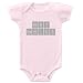 26 Degrees Forward Pink Organic Cotton Baby Genius Periodic Table Onesie, 12 Months