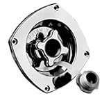 Bulkhead-Mount Regulated City Water Entry Pressure Regulator, Chrome Plated