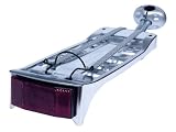 Bike Seat Post Rear Rack, Steel MTB rack for seatpost fixation. Silver, Biria, Reflector included