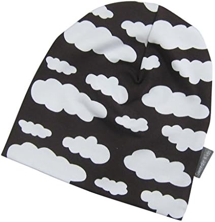 Sweedie Kids Baby Jersey Beanie Hat 0-12 Months Brown/White
