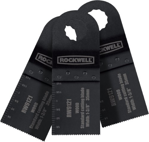 Rockwell RW9121.3 Sonicrafter 1-3/8-Inch Standard End Cut Blade, 3-Piece