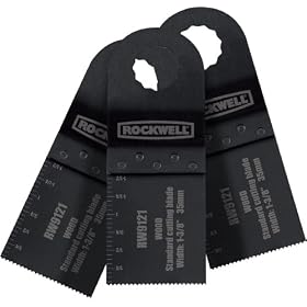 Rockwell RW9121.3 Sonicrafter 1-3/8-Inch Standard End Cut Blade, 3-Piece