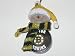 BOSTON BRUINS 2.5" Striped Snowman with Scarf Slap Shot Hockey Puck CHRISTMAS ORNAMENT