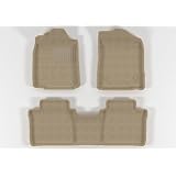 Lexus ES350 2007-2011 KAGU Gray Black Beige 3D Floor Mats Liner Set by 3DMax