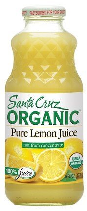 Pure Lemon Juice 100% -Unsweetened -Not from concentrate (473mL) Brand: Santa Cruz