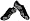 COACH KATELYN BLACK WHITE LOGO TENNIS SHOES 6.5 NEW