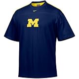 Nike Michigan Wolverines Navy Blue Structured Tackle T-shirt