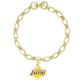 Los Angeles Lakers Ladies Gold-Tone Charm Bracelet