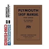1940 PLYMOUTH DELUXE ROADKING Shop Service Manual CD by Plymouth