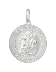 Sterling Silver Saint Joseph Medal Made in Italy, Medal, 7/8 inch Round